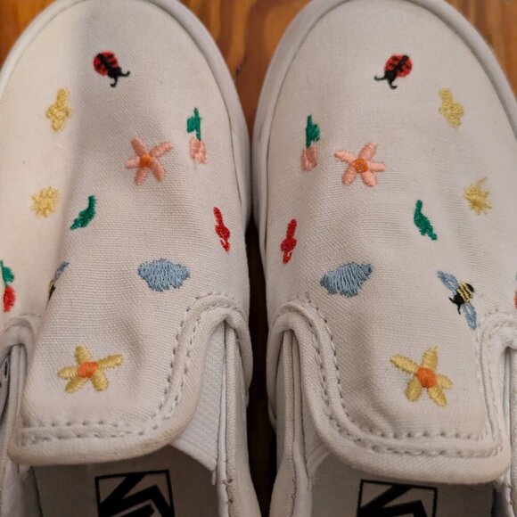 Vans Kids sz 12 Garden Theme - Picture 2 of 6